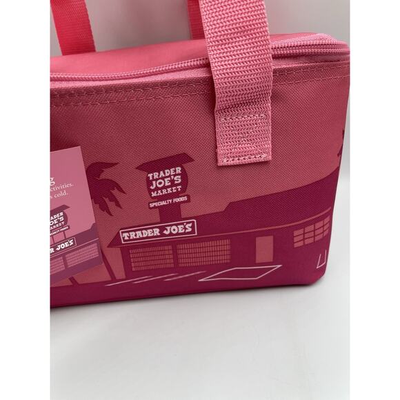 NWT Trader Joe's Mini Insulated Tote Bag 1.5 Gal Limited 2025 PINK Cooler - Picture 5 of 11